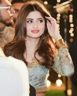 ☺️ woman, portrait, beauty, fashion, style, sajal aly telegram sticker