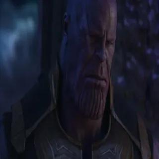 😔 Thanos Avengers Thanos, Marvel, złoczyńca, superbohater, Rękawica Nieskończoności whatsapp sticker