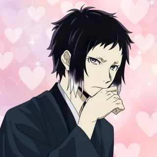 ❤️ Akutagawa Ryunosuke Bungo Stray Dogs Anime, Manga, Akutagawa, Bungo Stray Dogs, Personnage telegram sticker
