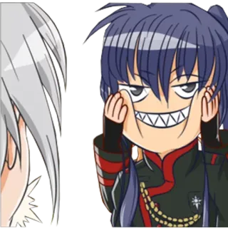 😈 anime, manga, character, digital art, illustration whatsapp sticker