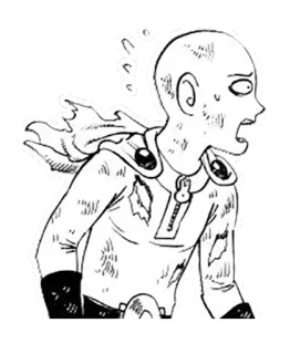 😧 Saitama One-Punch Man anime, manga, one-punch man, saitama, superhero, comic telegram sticker