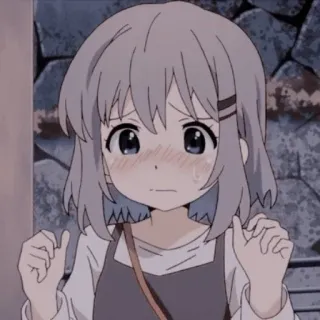 😳 Anime, süß, erröten, Mädchen, Cartoon telegram sticker