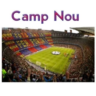 🏟 Camp Nou stadium, football, Barcelona, sports, camp nou telegram sticker
