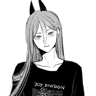 😐 JOY DIVISION อนิเมะ, มังงะ, ภาพเหมือน, การ์ตูน, Joy Division, เพลง whatsapp sticker