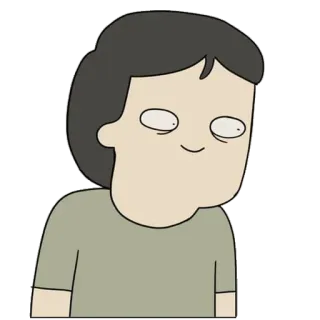 😂 Cartone animato, Personaggio, Illustrazione, Ritratto, Semplice, Persona telegram sticker