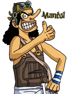 👍 Usopp One Piece Mantul อุซป, วันพีซ, อนิเมะ, มังงะ, การ์ตูน, ยกนิ้วโป้ง, Mantul, ตัวละคร telegram sticker