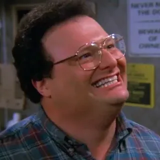 😀 George Costanza Seinfeld Seinfeld, George Costanza, gracioso, comedia telegram sticker