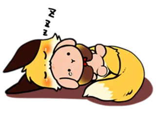 😴 ZZZZZ schläfrig, schlafend, süß, Cartoon, Nickerchen, Tier telegram sticker
