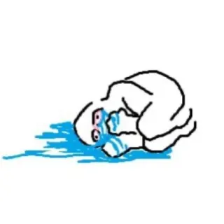 😓 khóc, buồn, cảm xúc, đau khổ, hình, bản vẽ telegram sticker
