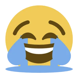 😂 emoji, laughing, crying, happy, lol telegram sticker