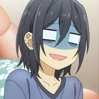 ✏️ anime, manga, scared, embarrassed, nervous telegram sticker