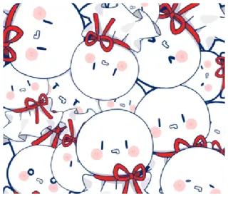 🤍 teru teru bozu, Japanese doll, good weather charm, cute, kawaii whatsapp sticker