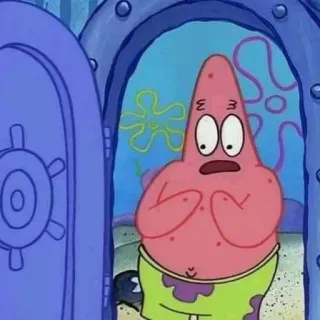 🍨 Patrick Star Spongebob Squarepants patrick, stella, spongebob, cartone animato, confuso telegram sticker