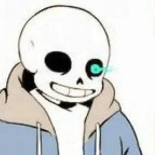 ☠️ Sans Undertale skeleton, video game, character, sans, undertale telegram sticker