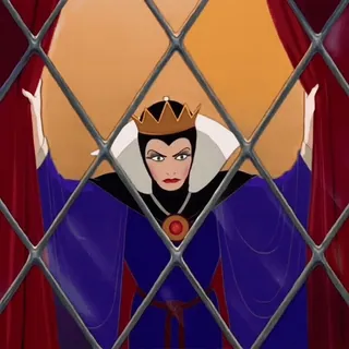 🧚♀ Evil Queen Snow White böse Königin, Disney, Cartoon, Schneewittchen, Bösewicht, Krone telegram sticker
