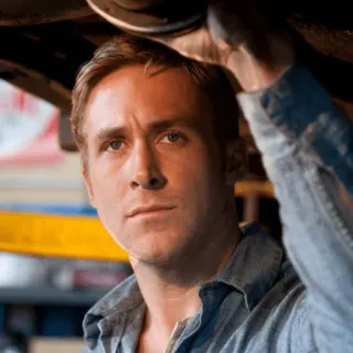 😒 Ryan Gosling актер, механик, Райан Гослинг telegram sticker