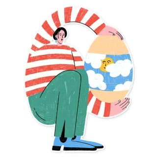 Настрій: Великдень із «Сільпо» || Mood: Easter with Silpo telegram stickers