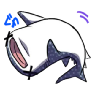 😵 Tiburón, Dibujos animados, Animal telegram sticker