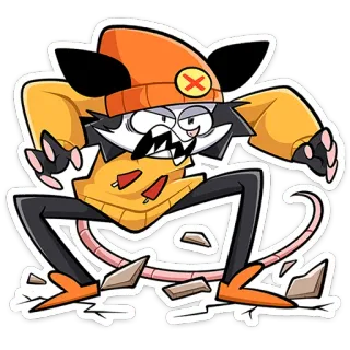 ⭐ cartone animato, sticker, animale, personaggio, illustrazione telegram sticker
