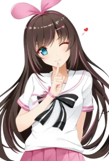😘 Kizuna AI Anime, Garota, VTuber, Kawaii, Fofo telegram sticker