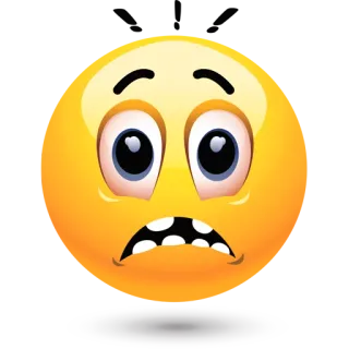 😨 emoji, twarz, wyraz, do góry nogami, odwrócona twarz telegram sticker