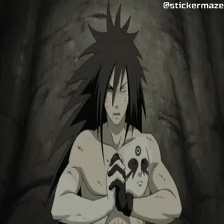 🕉️ Madara Uchiha Naruto 애니메이션, 나루토, 마다라 우치하, 만화, 캐릭터 telegram sticker