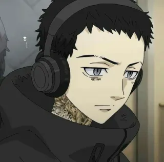 🥀 VERY RARE Anime, Casque audio, Tatouages, Rare telegram sticker