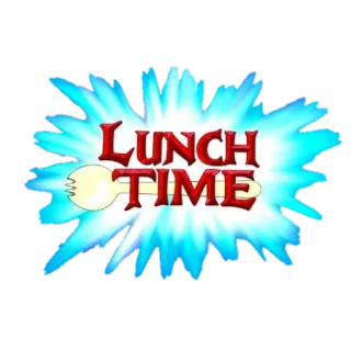 😋 LUNCH TIME Mittagessen, Essen, Zeit, Löffel, Gabel, Essen telegram sticker
