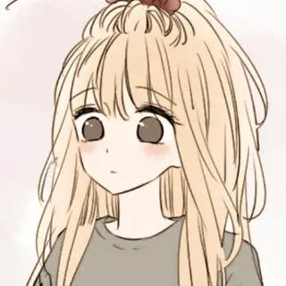 🦊 anime meisje, schattig, cartoon, personage, manga telegram sticker