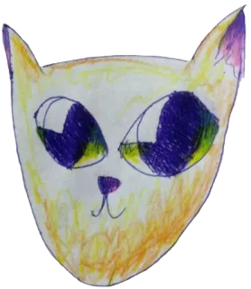 👽 gato, animal, dibujo, pegatina, ilustración telegram sticker
