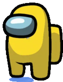 😪 Among Us among us, yellow, character, game telegram sticker