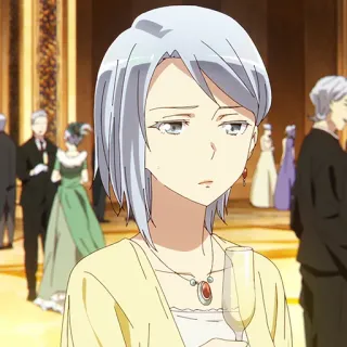 💎 Anime, Personagem, Salão de baile, Elegante, Mulher telegram sticker