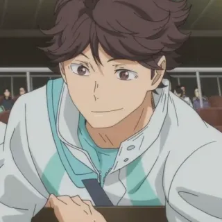 💗 Oikawa Tooru Haikyuu!! Anime, Haikyuu, Oikawa, Tooru, Alzatore, Pallavolo telegram sticker