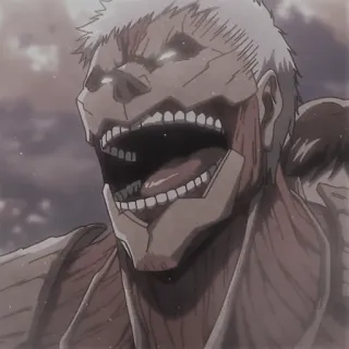 🥇 Colossal Titan Attack on Titan Anime, Monster, Titan, Attack on Titan, Kolossale Titan, Fantasy, Gore telegram sticker