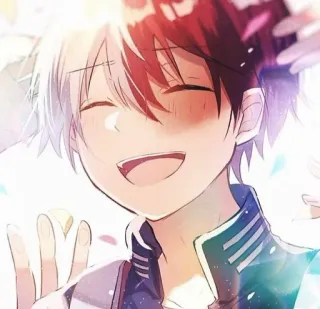 🧊 Shoto Todoroki My Hero Academia Anime, Mangá, Personagem, Shoto Todoroki, My Hero Academia telegram sticker