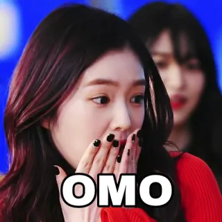 😳 OMO 놀람, 케이팝, 여자, 표정, 충격, 얼굴 whatsapp sticker