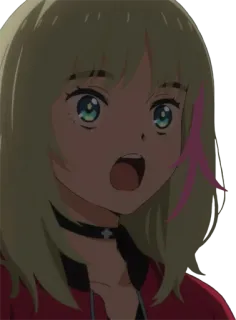 😲 anime, woman, girl, cartoon, character telegram sticker