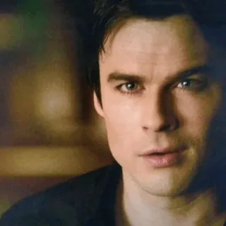 🖤 Damon Salvatore The Vampire Diaries vampir, acara TV, aktor, Ian Somerhalder, Damon telegram sticker