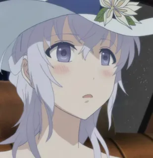 ☁️ anime, girl, hat, character, female telegram sticker