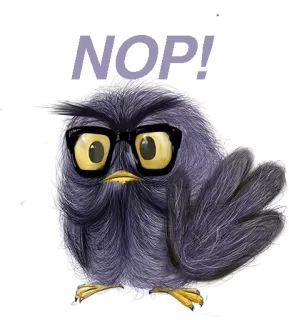 🤚 NORI นกฮูก, นก, แว่นตา, น่ารัก, เนิร์ด, ปุย, การ์ตูน telegram sticker