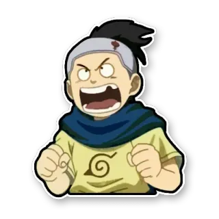 😡 Anime, Arrabbiato, Personaggio, Combattimento, Cartone animato telegram sticker