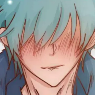 🦕 erröten, verlegen, Anime, Manga, niedlich, Junge whatsapp sticker