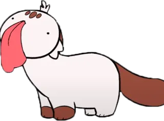 😛 cartoon, animal, cute, dog-like, monster, fantasy telegram sticker