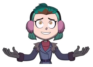 😃 Amity Blight The Owl House Phim hoạt hình, Hoạt hình, Nhân vật, Tai họa, Amity, Phù thủy, Tuyết telegram sticker