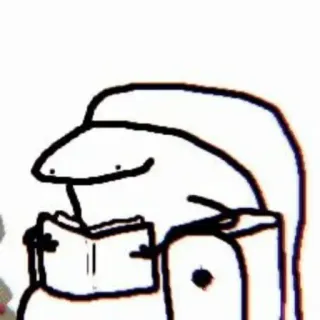 📖 florkofcows, lezen, stokfiguur, boek, stoel, cartoon telegram sticker