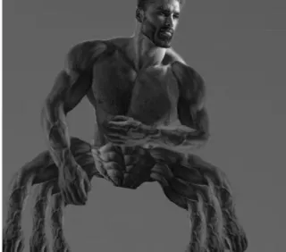 💪 Chad, Meme, Maskulin, Stark, Internet Meme, Alpha, Giga Chad whatsapp sticker