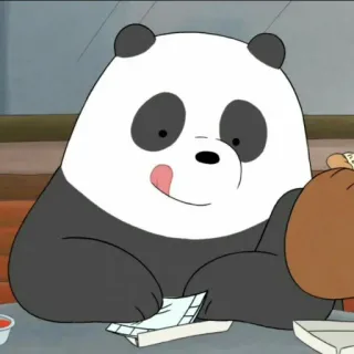 ✨ Panda We Bare Bears Panda, We Bare Bears, Dibujos animados, Animación, Oso, Lindo telegram sticker