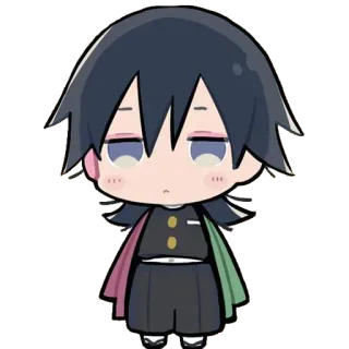 ☺️ Giyu Tomioka Demon Slayer Anime, Thanh Gươm Diệt Quỷ, Giyuu Tomioka, Chibi, Manga, Nhân vật telegram sticker