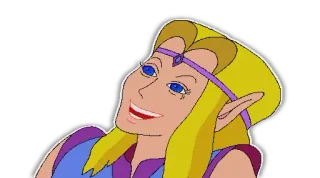 😀 Zelda アニメ, キャラクター, ゼルダ, ゲーム, プリンセス telegram sticker