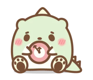 😶 dinossauro, fofo, desenho animado, adesivo, animal, kawaii telegram sticker